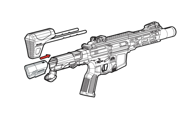 Airtech Studios ICS CXP-MARS PDW9 Carbine: BEU™ Battery Extension Unit