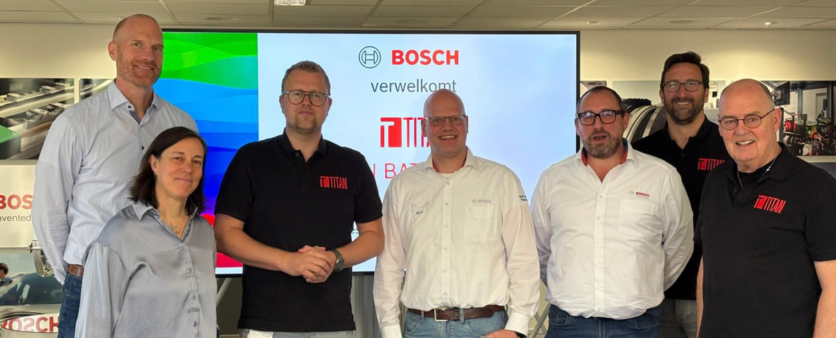 Titan Batteries sets a new global standard with EU Production launch at the Energy Conversion Campus at Bosch premises in Tilburg, the Netherlands.