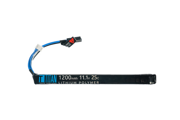 Titan LiPo 1200mAh 11.1v 25C AK Style Stick Tamiya