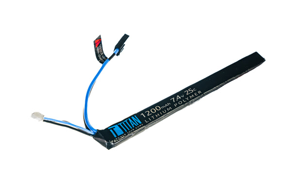 Titan LiPo 1200mAh 7.4v 25C AK Style Stick Tamiya