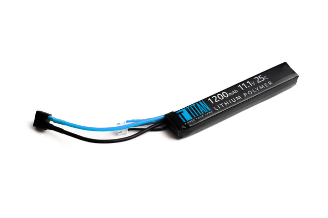 Titan LiPo 1200mAh 11.1v 25C Stick T-Plug (Deans) | Titan Batteries Europe